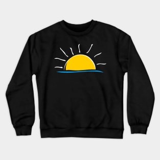 Blue Oceans Sunrise Crewneck Sweatshirt